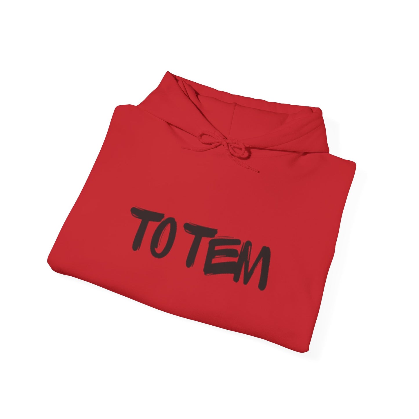 Hoodie — 'TO TEM' Graffiti Logo Hooded Sweatshirt
