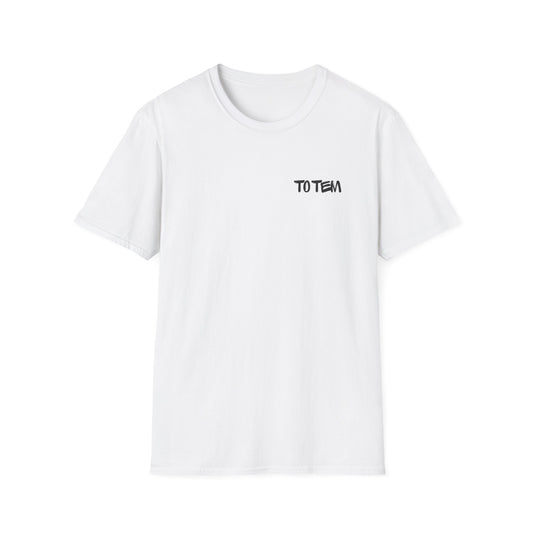 Tiki Mask Graphic T-Shirt — 'To Team' Chest Text, Colorful Hawaiian Aloha Vibe