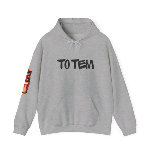 Hoodie — 'TO TEM' Graffiti Logo Hooded Sweatshirt