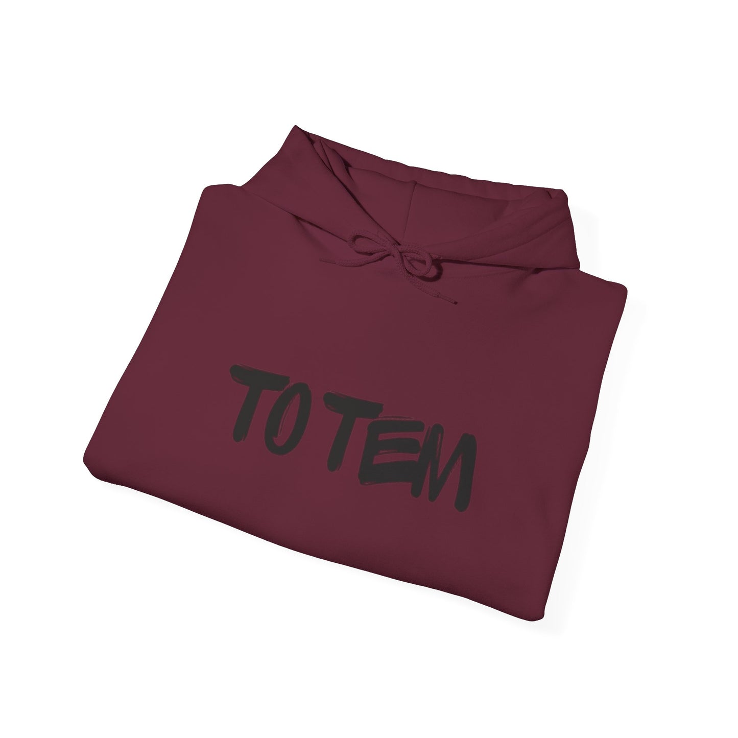 Hoodie — 'TO TEM' Graffiti Logo Hooded Sweatshirt