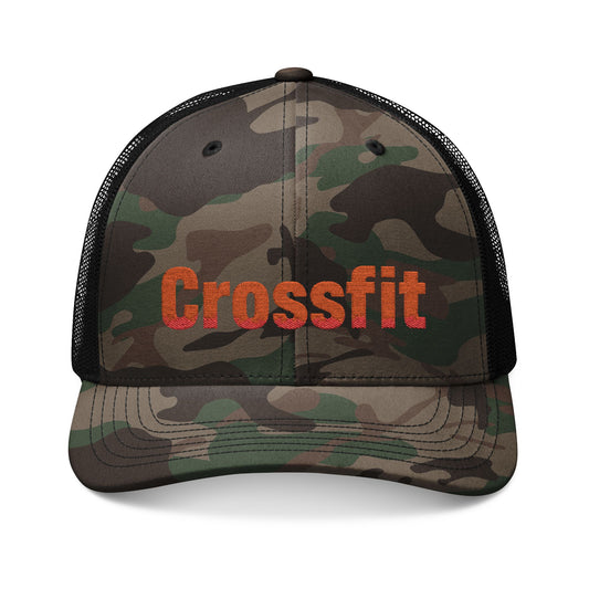 Camouflage Trucker Hat — Embroidered "Crossfit" Logo