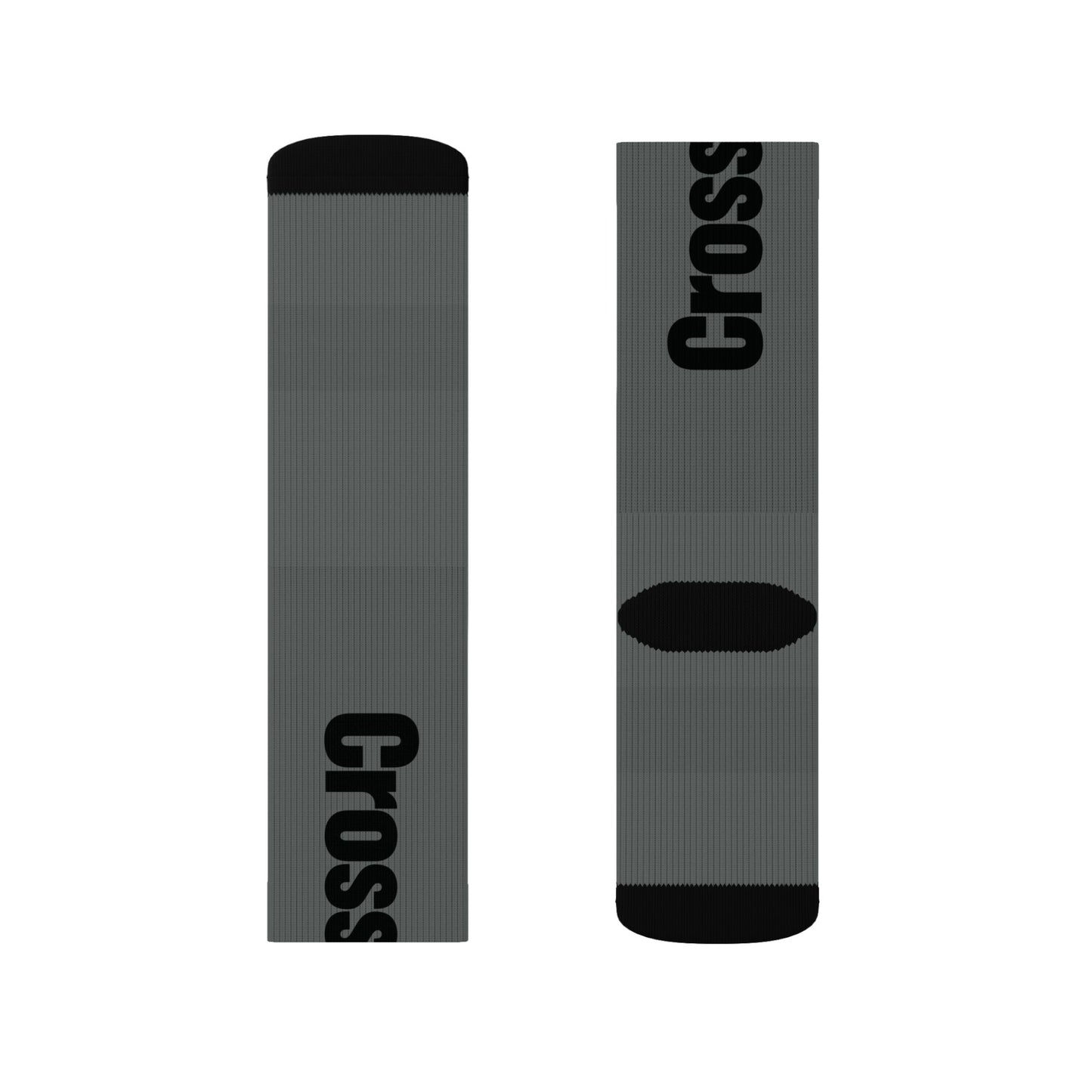 CrossFit Performance Sublimation Socks — Green Athletic Crew Socks