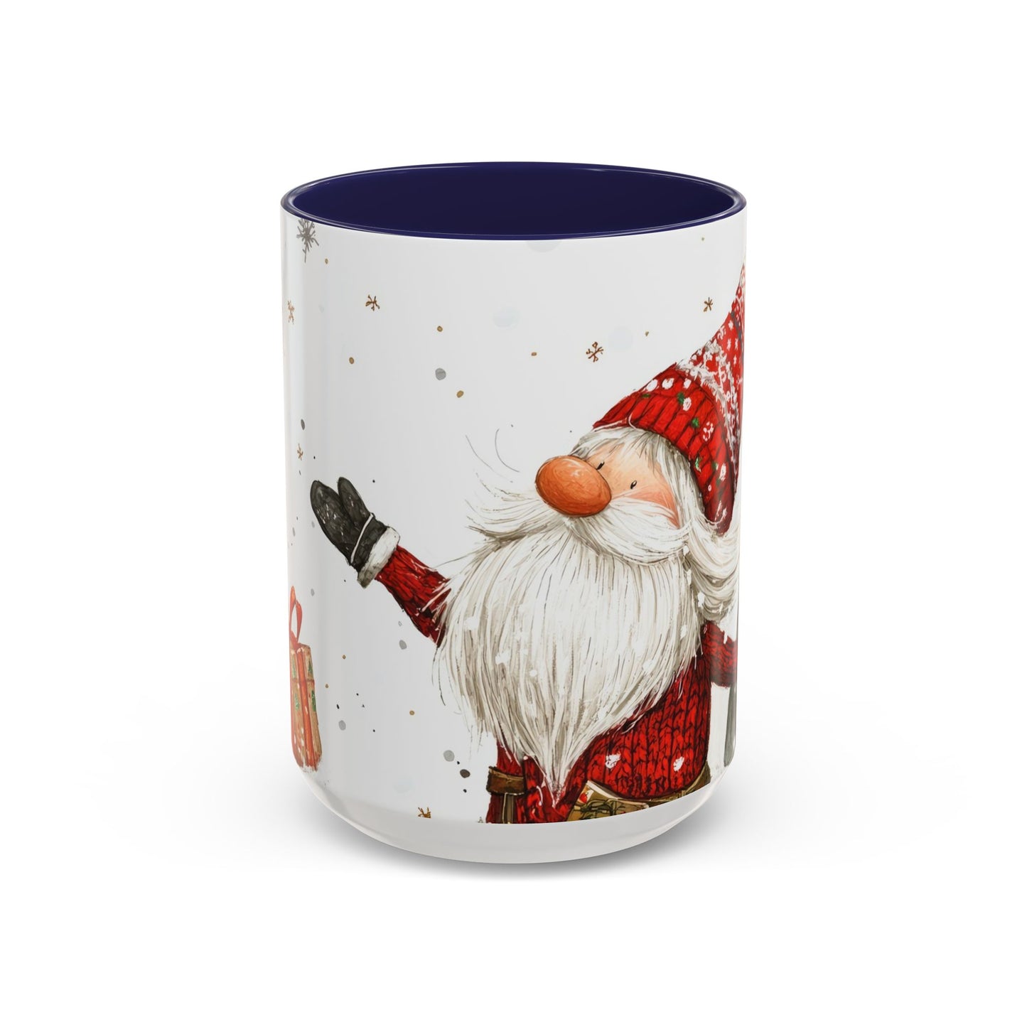 Santa Accent Mug (11oz & 15oz) Festive Holiday Drinkware