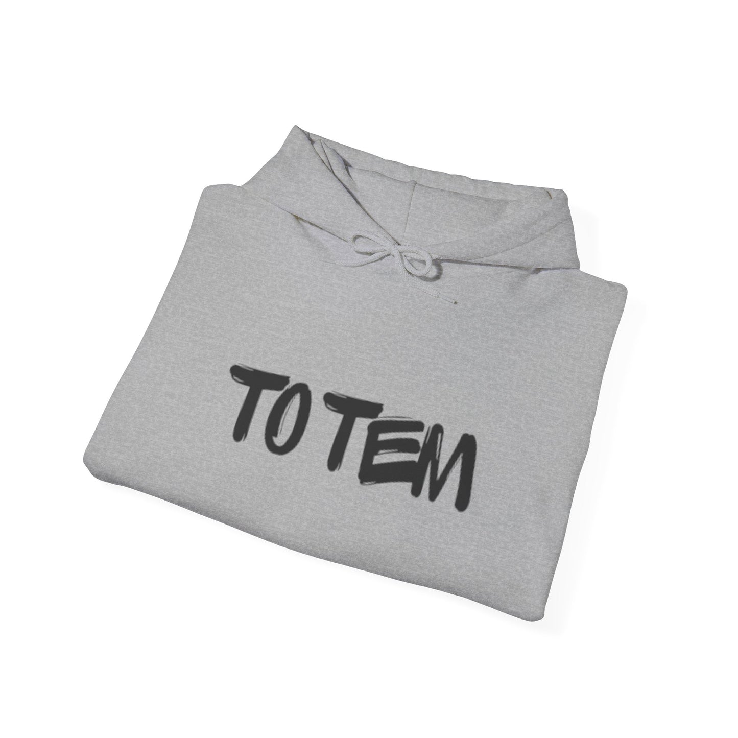 Hoodie — 'TO TEM' Graffiti Logo Hooded Sweatshirt
