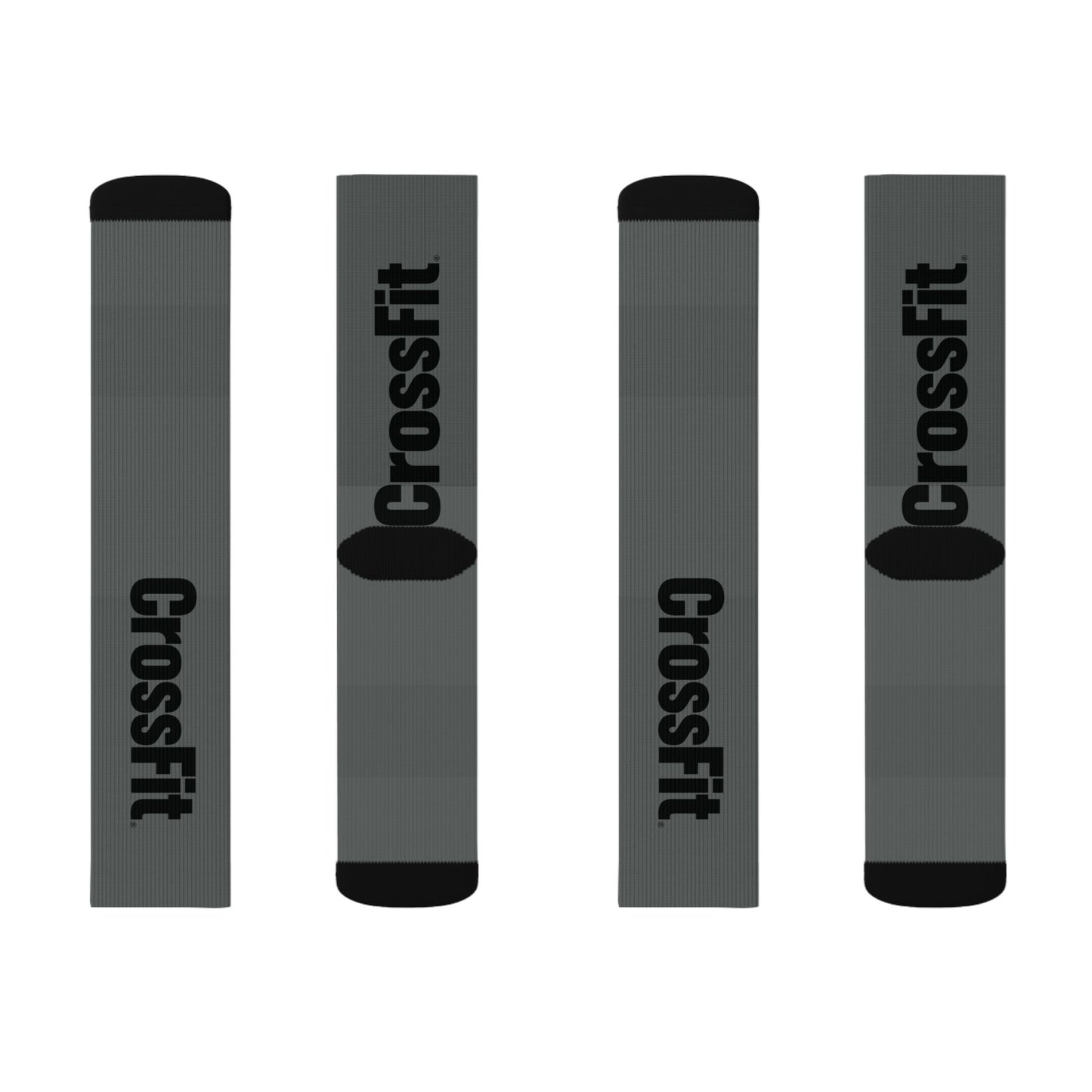 CrossFit Performance Sublimation Socks — Green Athletic Crew Socks