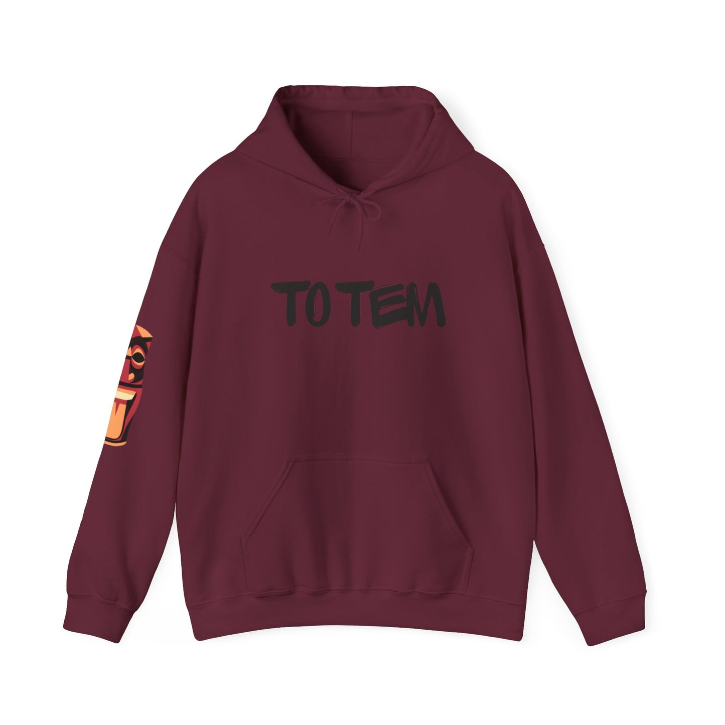 Hoodie — 'TO TEM' Graffiti Logo Hooded Sweatshirt