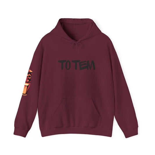 Hoodie — 'TO TEM' Graffiti Logo Hooded Sweatshirt