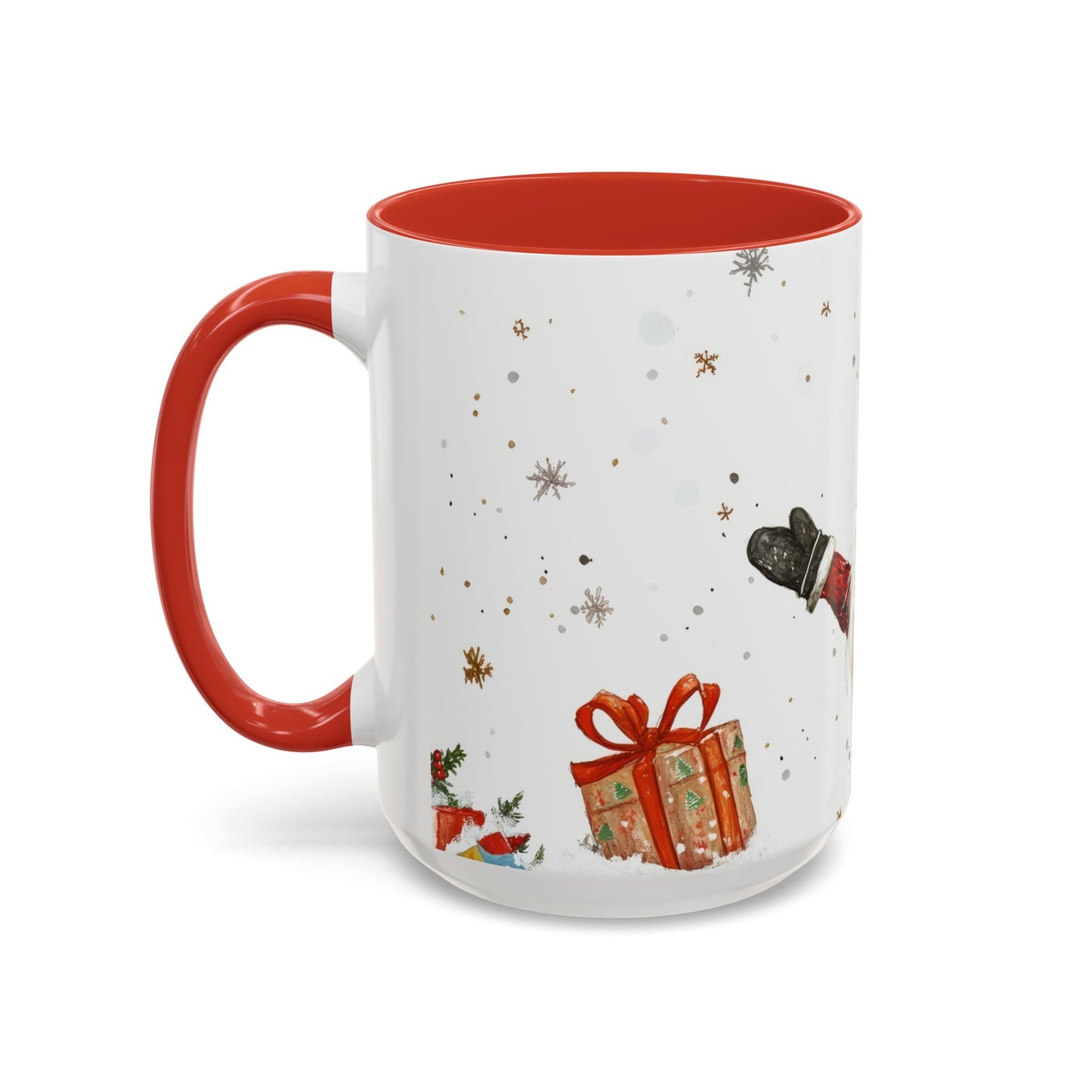 Santa Accent Mug (11oz & 15oz) Festive Holiday Drinkware